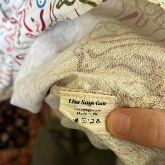 Lisa Says Gah! Lena Painted Ladies Tie Front Babydoll Dress - Picture 12 of 16